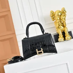 Balenciaga Hourglass Croc Embossed Handbag 19x8x21cm #B64989