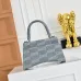 Balenciaga Hourglass Denim Handbag Silver B Logo 23x10x24cm #B64971