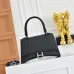 Balenciaga Hourglass Denim Handbag Silver B Logo 23x10x24cm #B64971