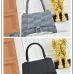 Balenciaga Hourglass Denim Handbag Silver B Logo 23x10x24cm #B64971