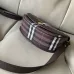 Burberry Check Canvas Crossbody Saddle Bag 24.5×8×18cm #B65008