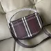 Burberry Check Canvas Crossbody Saddle Bag 24.5×8×18cm #B65008