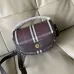 Burberry Check Canvas Crossbody Saddle Bag 24.5×8×18cm #B65008
