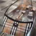 Burberry Check Canvas Shoulder Bag with EKD Logo 25.5×12×16cm #B65006