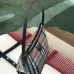 Burberry Check Canvas Shoulder Bag with EKD Logo 25.5×12×16cm #B65006
