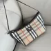 Burberry Check Canvas Shoulder Bag with EKD Logo 25.5×12×16cm #B65006