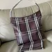 Burberry Check Cotton Canvas Hobo Tote Bag 35.5×15×38cm #B65003