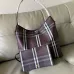 Burberry Check Cotton Canvas Hobo Tote Bag 35.5×15×38cm #B65003