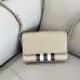 Burberry Women's Crossbody Bag - Black Leather & Iconic Check Pattern, London England Logo, Stylish Shoulder Bag for Luxury Fashion #B56713