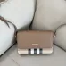 Burberry Women's Crossbody Bag - Black Leather & Iconic Check Pattern, London England Logo, Stylish Shoulder Bag for Luxury Fashion #B56713