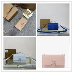 Burberry logo-plaque Leather Shoulder Bag #B50306