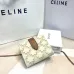 Celine Leather Wallet with Triomphe Closure #B46184
