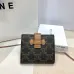 Celine Leather Wallet with Triomphe Closure #B46184