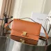 Celine Teen Triomphe Bag shiny calfskin Black/brown #A69299