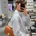 Celine Teen Triomphe Bag shiny calfskin Black/brown #A69299