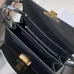 Celine Teen Triomphe Bag shiny calfskin Black/brown #A69299
