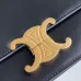 Celine Teen Triomphe Bag shiny calfskin Black/brown #A69299