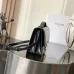 Celine Teen Triomphe Bag shiny calfskin Black/brown #A69299