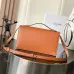 Celine Teen Triomphe Bag shiny calfskin Black/brown #A69299
