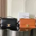 Celine Teen Triomphe Bag shiny calfskin Black/brown #A69299