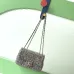 2026 Chanel Evening Bag  Dark Gray  Colorful Rhinestones  Luxurious  Stylish for Formal Events #B60136