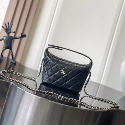 CHANEL Calfskin Hobo Bag Shoulder Bag Crossbody #B49669