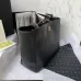 CHANEL Calfskin Quilted Book Pocket Shopping Tote Black #B48985