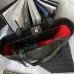 CHANEL Calfskin Quilted Book Pocket Shopping Tote Black #B48985