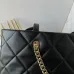 CHANEL Calfskin Quilted Pocket Shopping Tote Black #B48998