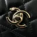 CHANEL Lambskin Quilted Crystal Top Handle Clutch #B50302