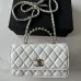 CHANEL Lambskin Quilted Crystal Top Handle Clutch #B50302