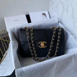CHANEL Maxi Jumbo XL 24k CC Classic Flap Lambskin #B48983