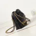 Chanel 22 mini handbag, Shiny calfskin & gold-tone metal  #B49043