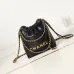 Chanel 22 mini handbag, Shiny calfskin & gold-tone metal  #B49043