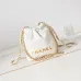 Chanel 22 mini handbag, Shiny calfskin & gold-tone metal  #B49043