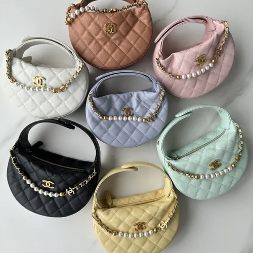 Chanel 23k Hula Hoop Bag with Camelia #B50297