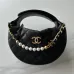 Chanel 23k Hula Hoop Bag with Camelia #B50298