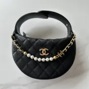 Chanel 23k Hula Hoop Bag with Camelia #B50298