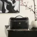 Chanel 5347 Medium Vanity Bag Crocodile Embossed Calfskin Gold Chain 23cm #A67471