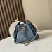 Chanel 5631 Mini Suede Hobo Bag Gold CC Chain Underarm Shoulder Designer Handbag #B65962