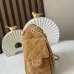 Chanel 5631 Mini Suede Hobo Bag Gold CC Chain Underarm Shoulder Designer Handbag #B65962
