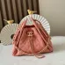 Chanel 5631 Mini Suede Hobo Bag Gold CC Chain Underarm Shoulder Designer Handbag #B65962