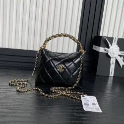 Chanel AP4279 Quilted Hobo Bag with Chain Handle 18.5cm #B65001