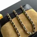 Chanel AP5277 Two Tone Suede Lunch Box Crossbody Bag Gold CC Chain Shoulder Handbag #B65968