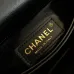 Chanel AS2215 Mini Coco Sequin Tweed Top Handle Bag Gold CC Chain Crossbody Handbag #B65967
