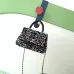 Chanel AS2215 Mini Coco Sequin Tweed Top Handle Bag Gold CC Chain Crossbody Handbag #B65967