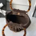 Chanel AS6022 Suede Bucket Bag with Tortoise Handle 18x24x12cm #B64999