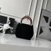 Chanel AS6022 Suede Bucket Bag with Tortoise Handle 18x24x12cm #B64999