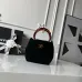 Chanel AS6022 Suede Bucket Bag with Tortoise Handle 18x24x12cm #B64999