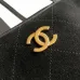 Chanel AS6211 Suede Quilted Boston Doctor Bag Gold CC Top Handle Shoulder Handbag #B65965